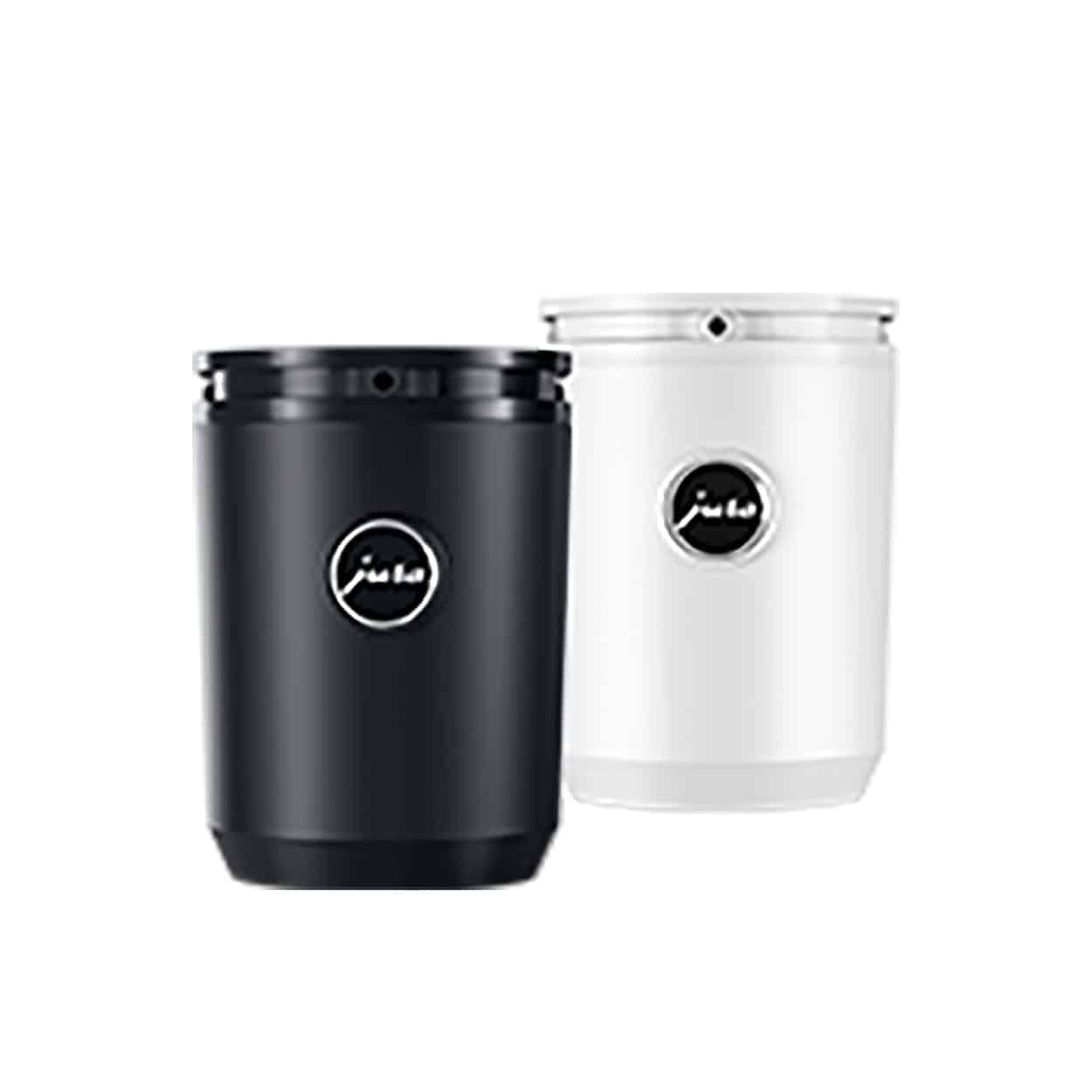 Moderne koffiezetapparaat set in zwart en wit, ideaal voor thuisgebruik, met strakke design en gebruiksvriendelijke functies. Perfect voor het zetten van heerlijke koffie.