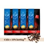 Decafeo cafeïnevrije koffiebonen 4 kg volumevoordeel met 10% korting