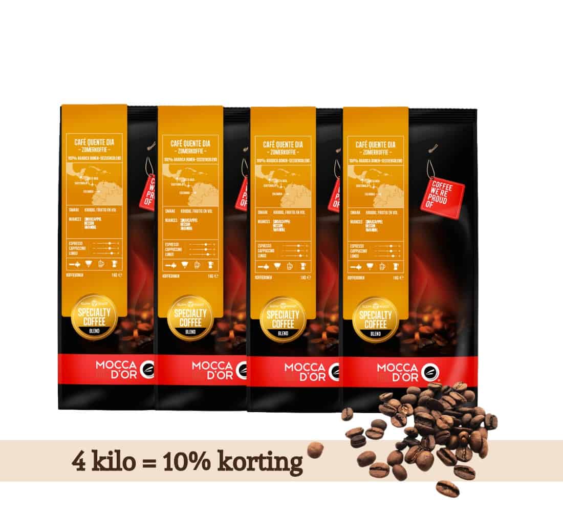 Café Quente Dia Zomerkoffie 4 kg volumevoordeel met 10% korting