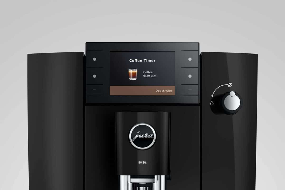 E6 Piano Black met koffietimer