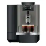 X4c Dark Inox zet twee koppen koffie tegelijk