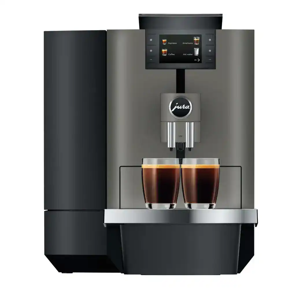 X4c Dark Inox zet twee koppen koffie tegelijk