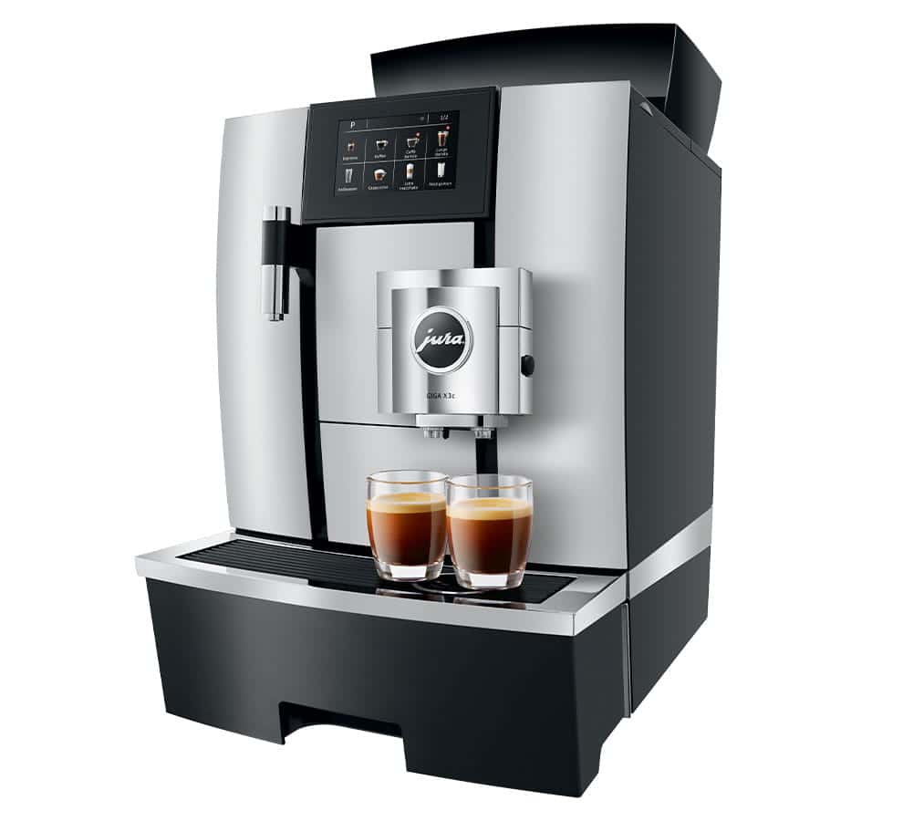 GIGA X3c Aluminium compacte professionele JURA-koffiemachine met vaste wateraansluiting