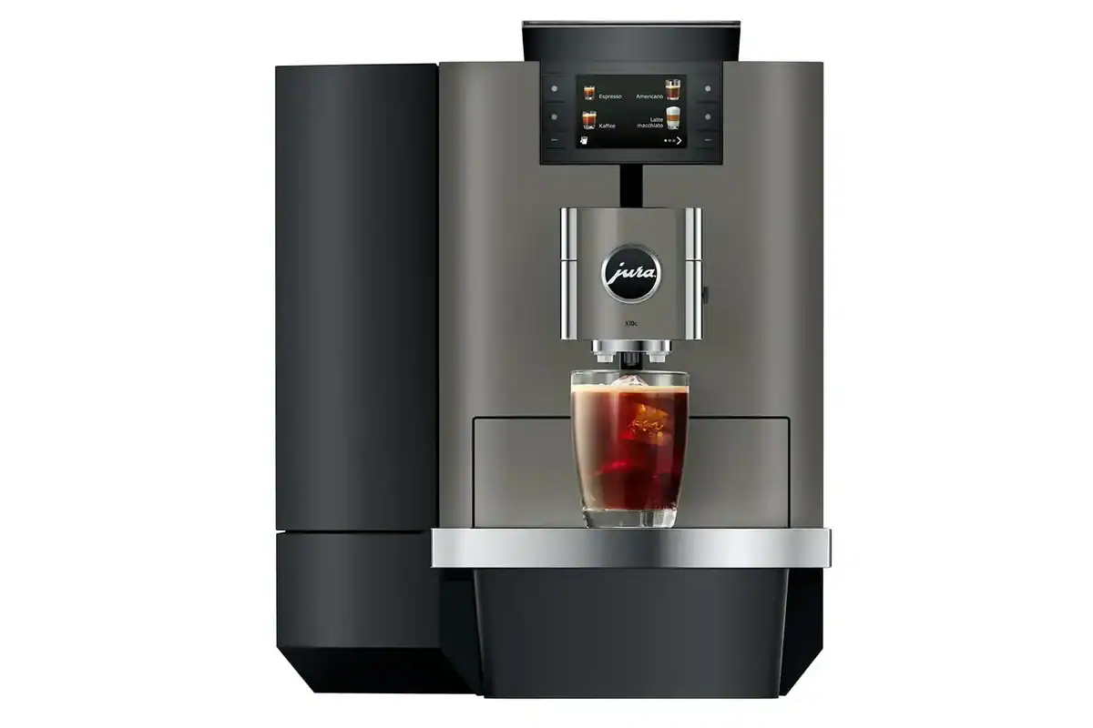 X10c Dark Inox met melkspecialiteit