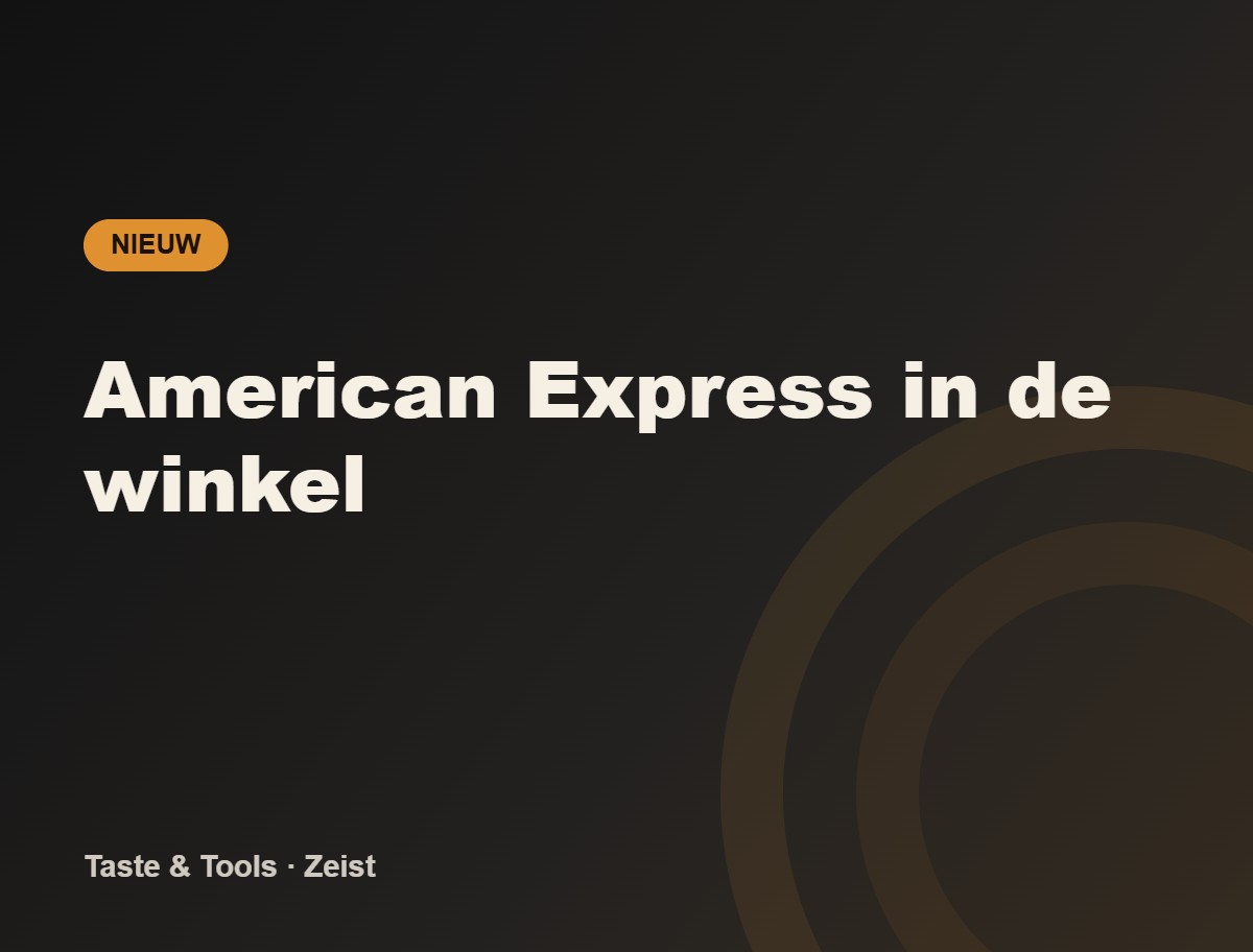 American Express in de winkel