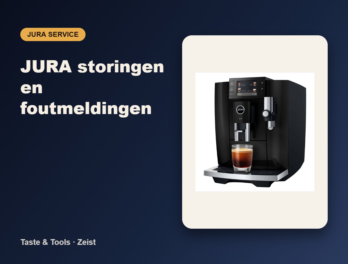JURA storingen en foutmeldingen Zeist