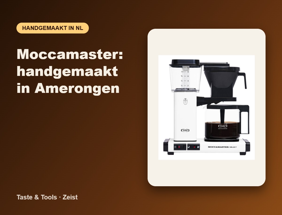 Moccamaster handgemaakt in Amerongen